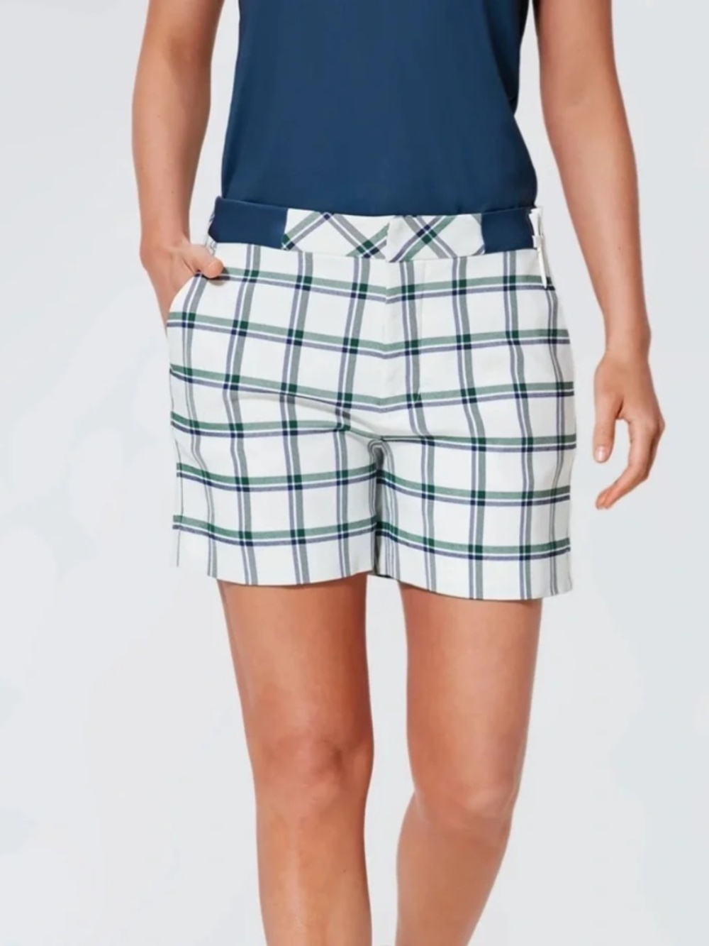 Tuckernuck Lattice Plaid Linn Golf Shorts Size L NWT
